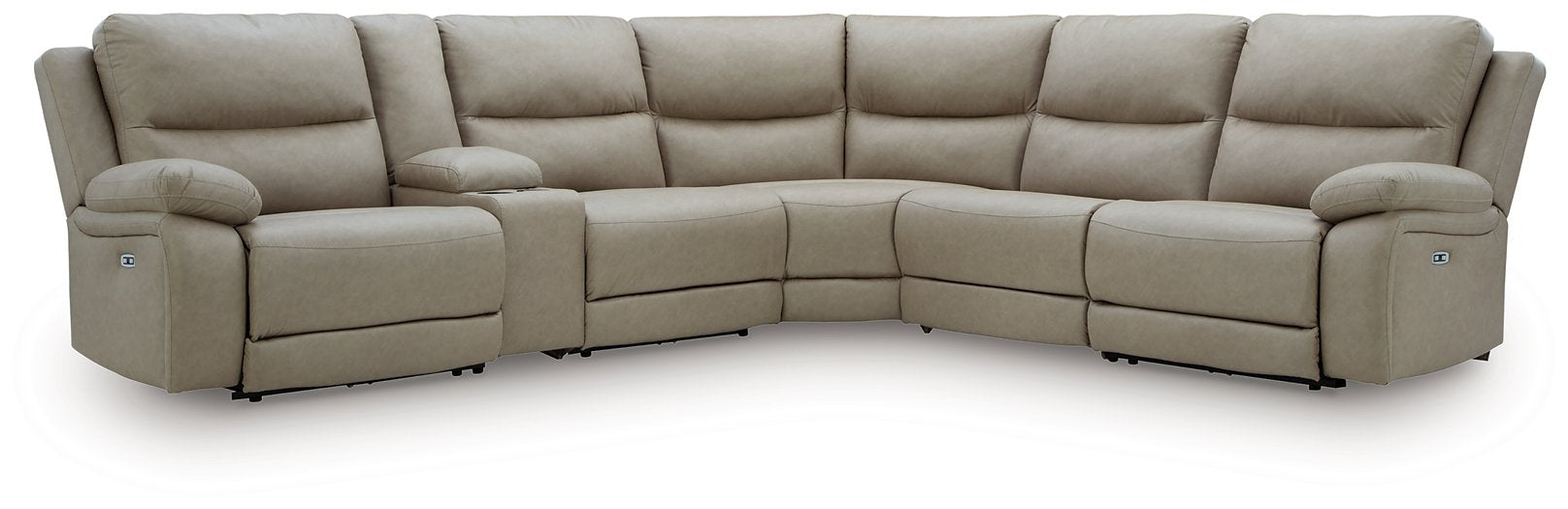 Narwhal Place Reclining Sectional with Storage Console - Furniture Bros & Mattress (Bolingbrook, IL)