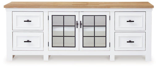 Ashbryn 74" TV Stand - Furniture Bros & Mattress (Bolingbrook, IL)