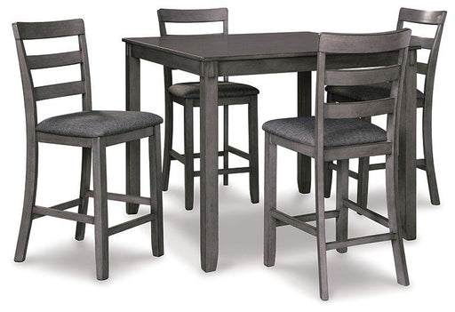 Bridson Counter Height Dining Table and Bar Stools (Set of 5) - Furniture Bros & Mattress (Bolingbrook, IL)