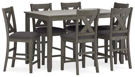Caitbrook Counter Height Dining Table and Bar Stools (Set of 7) - Furniture Bros & Mattress (Bolingbrook, IL)