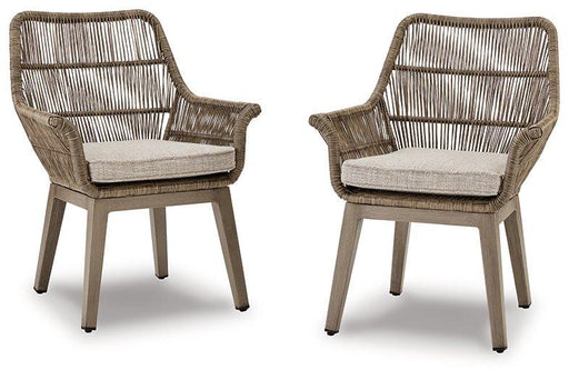 Beach Front Arm Chair with Cushion (Set of 2) - Furniture Bros & Mattress (Bolingbrook, IL)