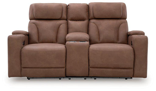 Clean-Slate Power Reclining Loveseat with Console - Furniture Bros & Mattress (Bolingbrook, IL)