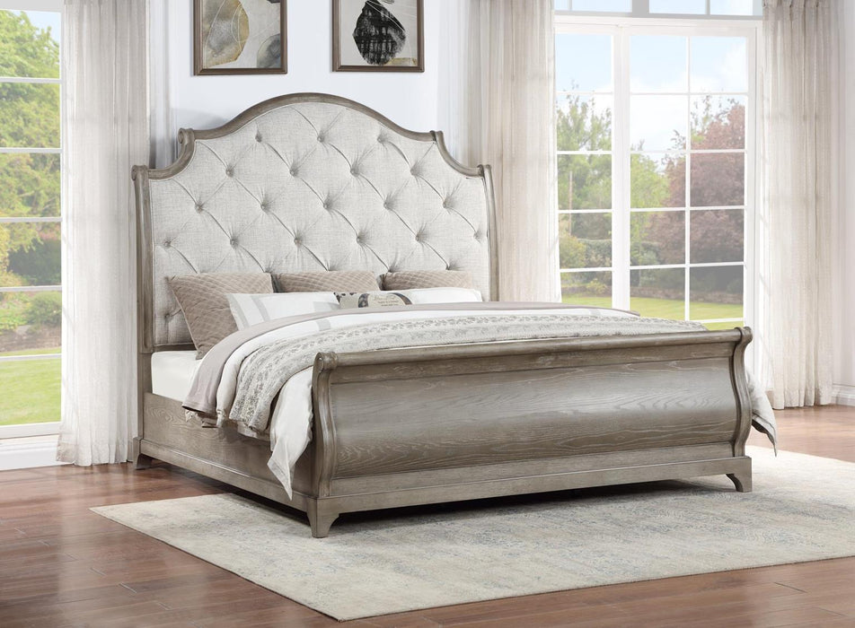 B022 Gray Bed - Furniture Bros & Mattress (Bolingbrook, IL)