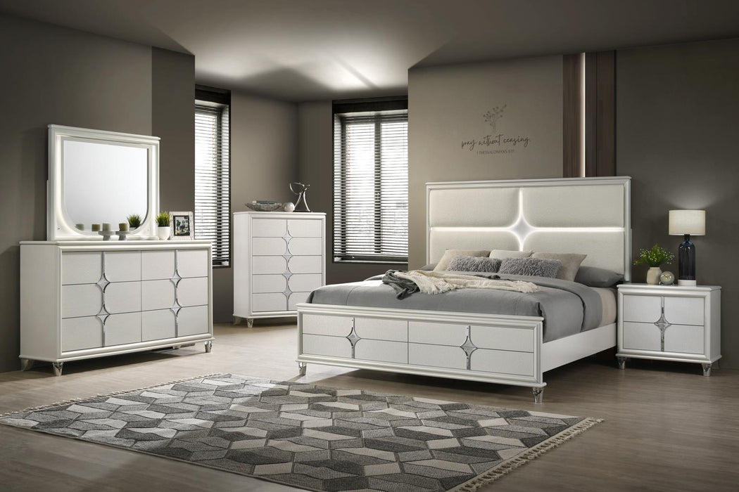 B025 Bed Frame Dresser-Mirror-Chest-Nightstand - Furniture Bros & Mattress (Bolingbrook, IL)