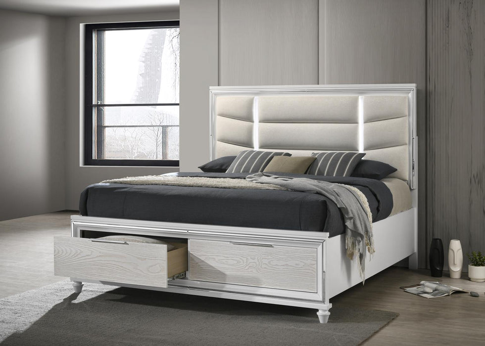 B027 Pale Almond Bed - Furniture Bros & Mattress (Bolingbrook, IL)