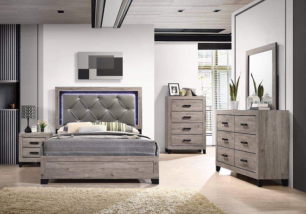 B377 Bed-Dresser-Mirror - Furniture Bros & Mattress (Bolingbrook, IL)