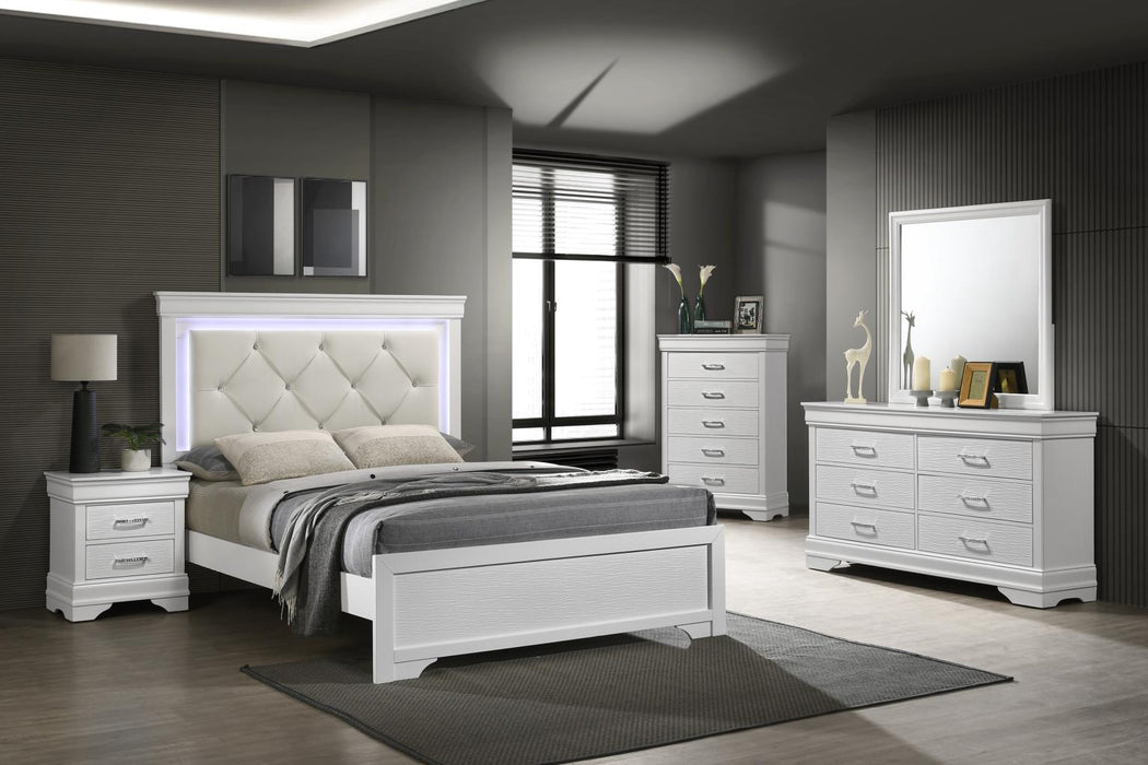 B396 Bed-Dresser-Mirror - Furniture Bros & Mattress (Bolingbrook, IL)