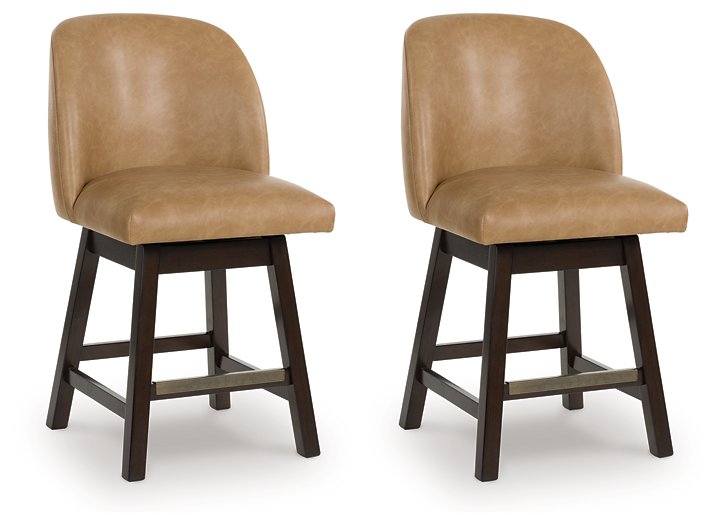 Neymorton Counter Height Barstool (Set of 2) - Furniture Bros & Mattress (Bolingbrook, IL)