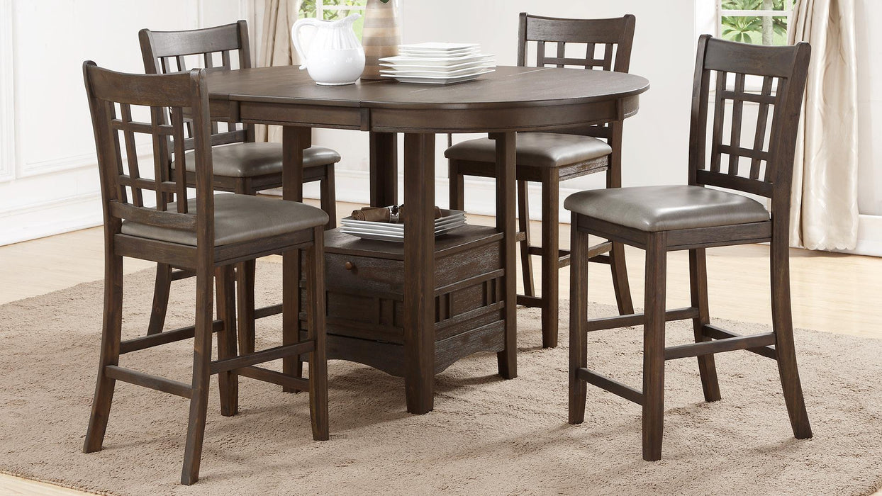 Tullia TABLE & 4 CHAIRS - D125 - Furniture Bros & Mattress (Bolingbrook, IL)