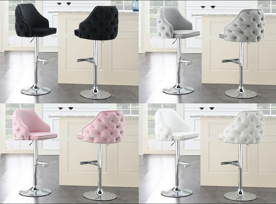 Alma
PINK VELVET BAR STOOL - ST105-PNK - Furniture Bros & Mattress (Bolingbrook, IL)