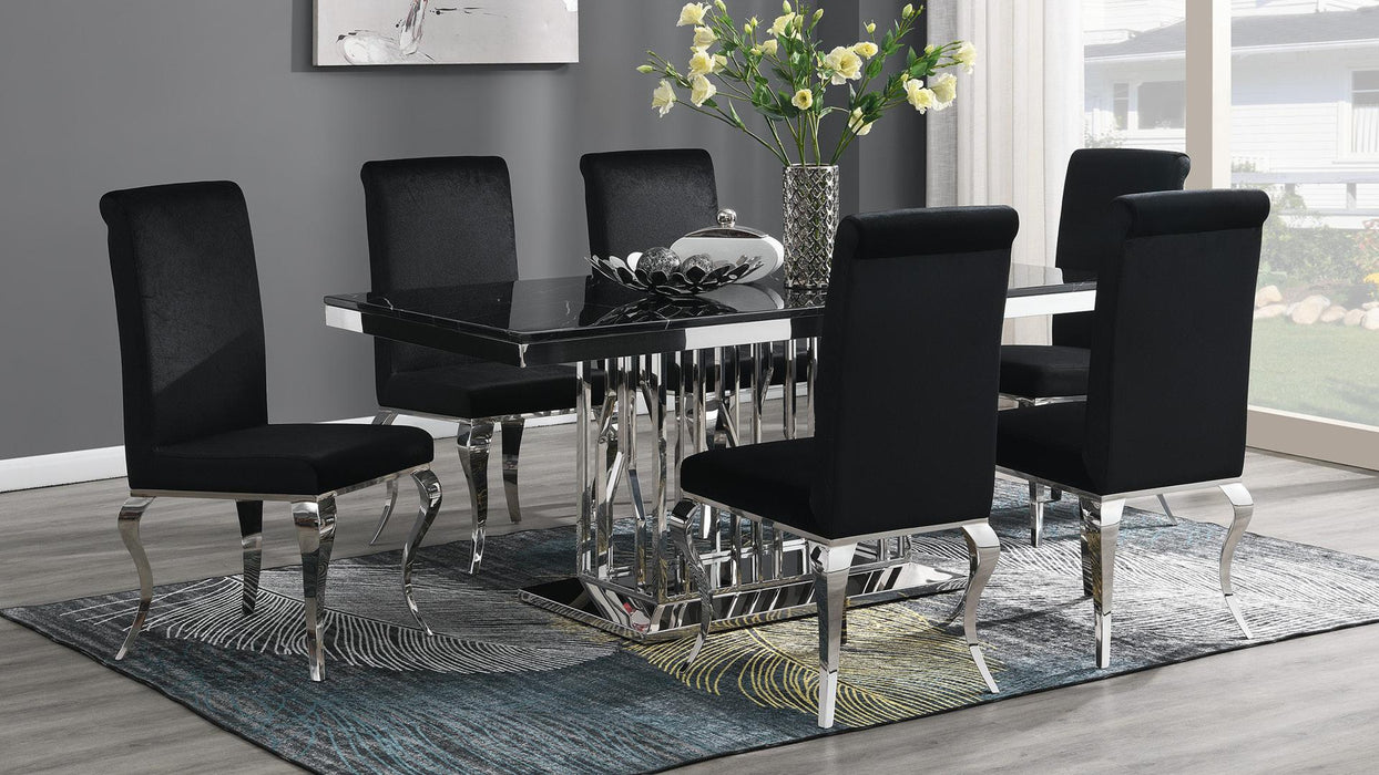 Cameron RECTANGULAR DINING TABLE - G-081-BK - Furniture Bros & Mattress (Bolingbrook, IL)
