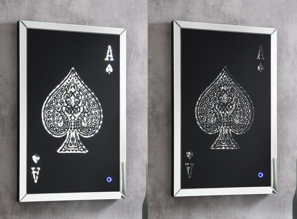 Greyson LED WALL ART (SPADE) - A2030 - Furniture Bros & Mattress (Bolingbrook, IL)