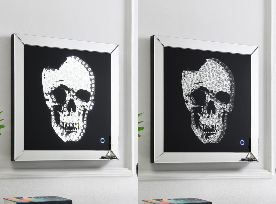 Holden LED WALL ART (SKULL) - A2035 - Furniture Bros & Mattress (Bolingbrook, IL)