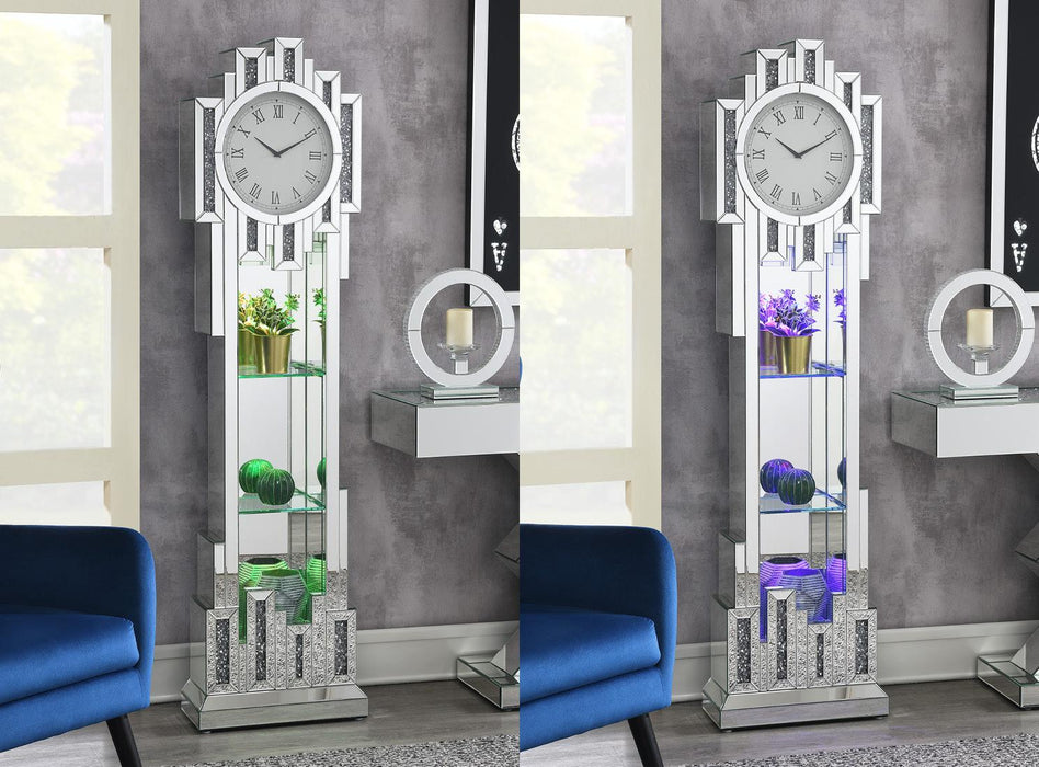 Jaxon LED STANDING CLOCK (COLOR CHANGING) - A3005 - Furniture Bros & Mattress (Bolingbrook, IL)