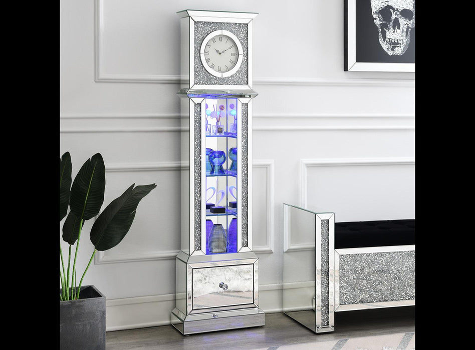 Wilder LED STANDING CLOCK (COLOR CHANGING) - A3010 - Furniture Bros & Mattress (Bolingbrook, IL)
