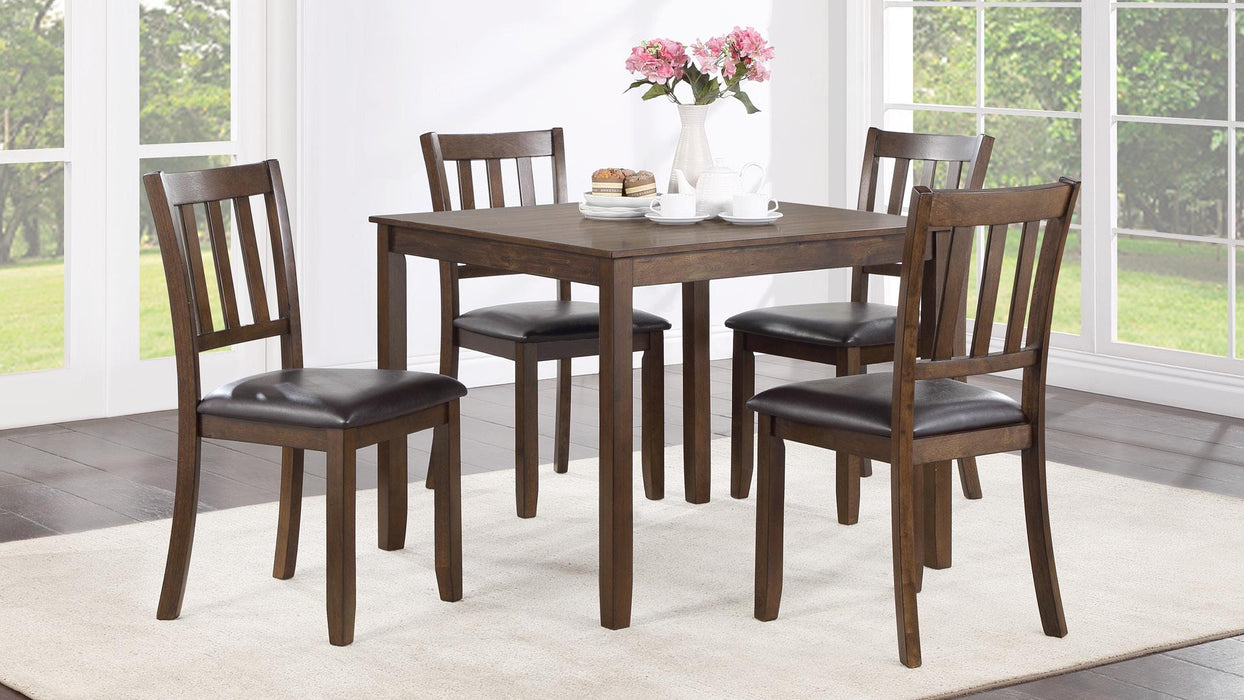 Samantha DINING TABLE W/ 4 CHAIRS - D231-5 - Furniture Bros & Mattress (Bolingbrook, IL)