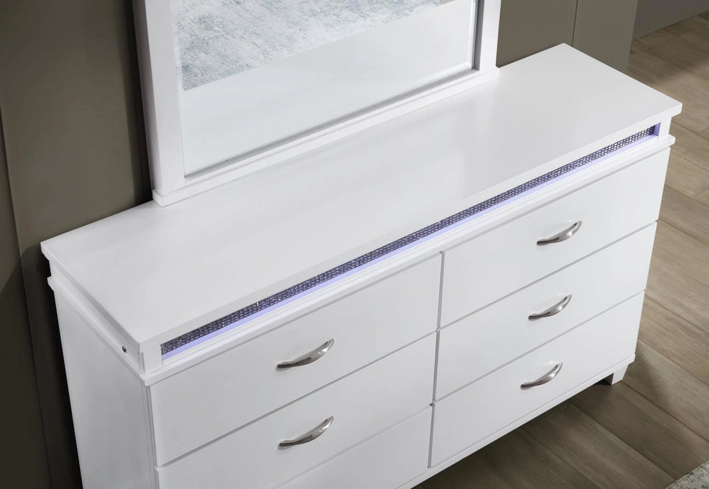 Queen Bed Frame - Dresser - Mirror - Chest - Nightstand