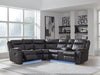 Sultan Meadow Reclining Sectional - Furniture Bros & Mattress (Bolingbrook, IL)