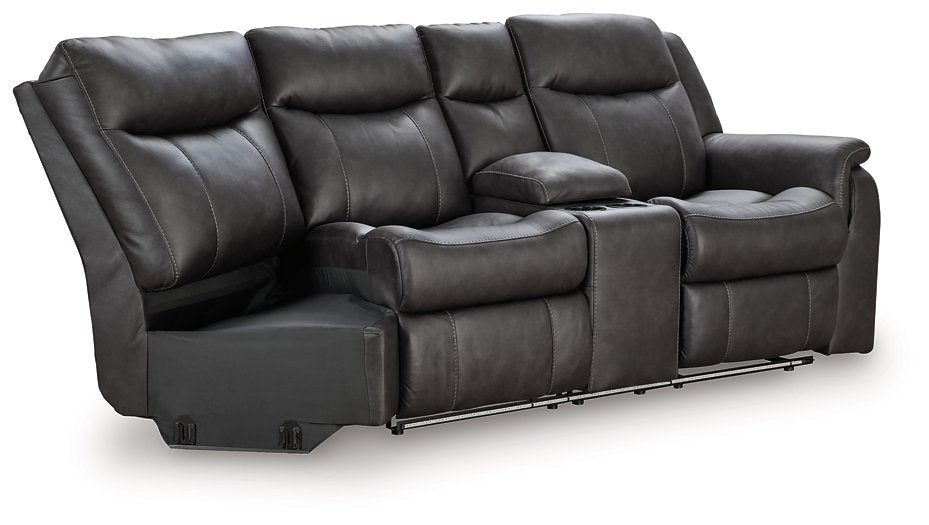 Sultan Meadow Reclining Sectional - Furniture Bros & Mattress (Bolingbrook, IL)