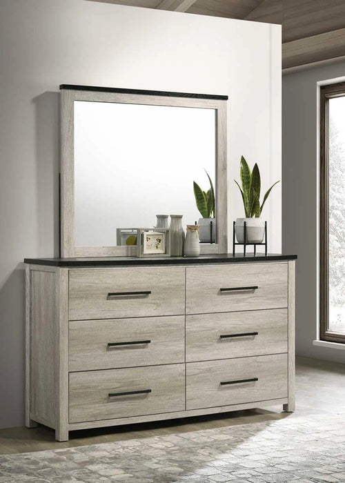 B263 Antique White Dresser