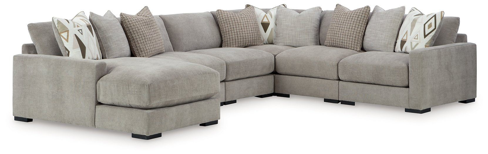 Aslan Court Sectional with Chaise - Furniture Bros & Mattress (Bolingbrook, IL)