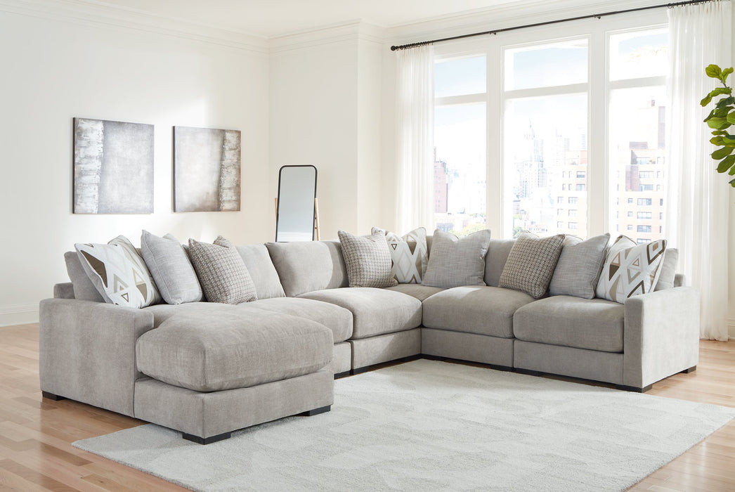 Aslan Court Sectional with Chaise - Furniture Bros & Mattress (Bolingbrook, IL)