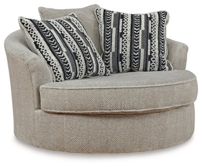 Calnita Oversized Swivel Accent Chair - Furniture Bros & Mattress (Bolingbrook, IL)