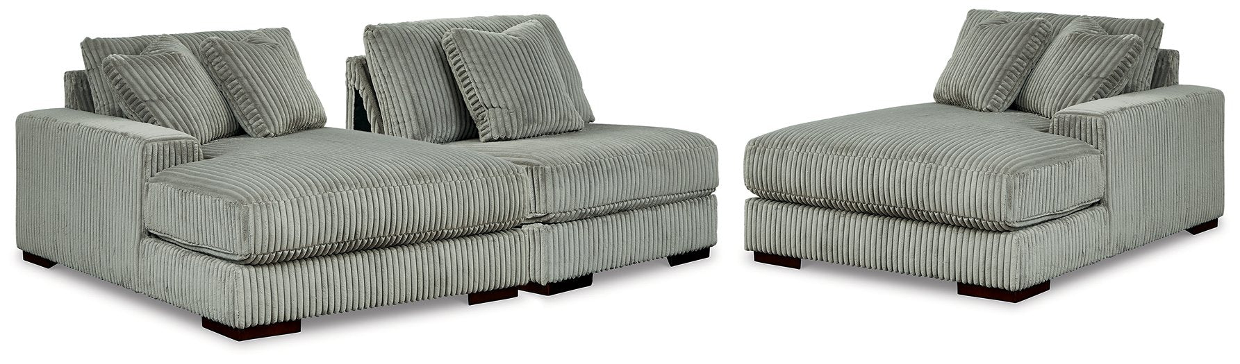 Lindyn Sectional with Double Chaise - Furniture Bros & Mattress (Bolingbrook, IL)