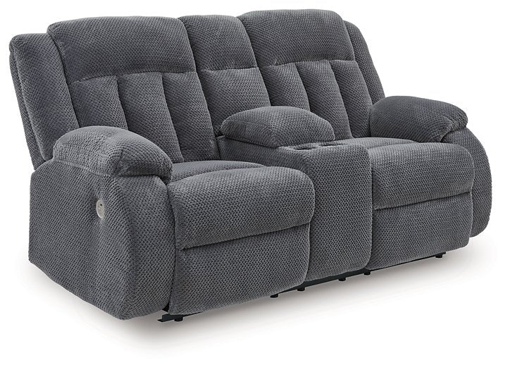 Observation Power Reclining Loveseat with Console - Furniture Bros & Mattress (Bolingbrook, IL)