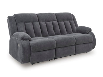 Observation Power Reclining Sofa with Drop Down Table - Furniture Bros & Mattress (Bolingbrook, IL)