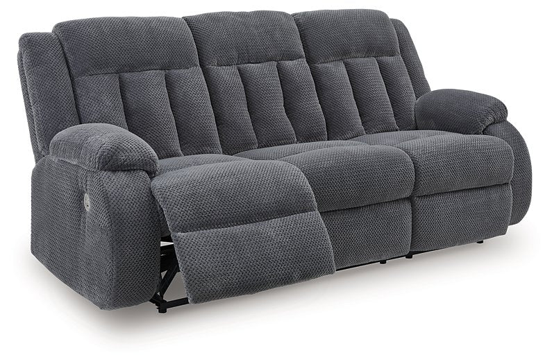 Observation Power Reclining Sofa with Drop Down Table - Furniture Bros & Mattress (Bolingbrook, IL)