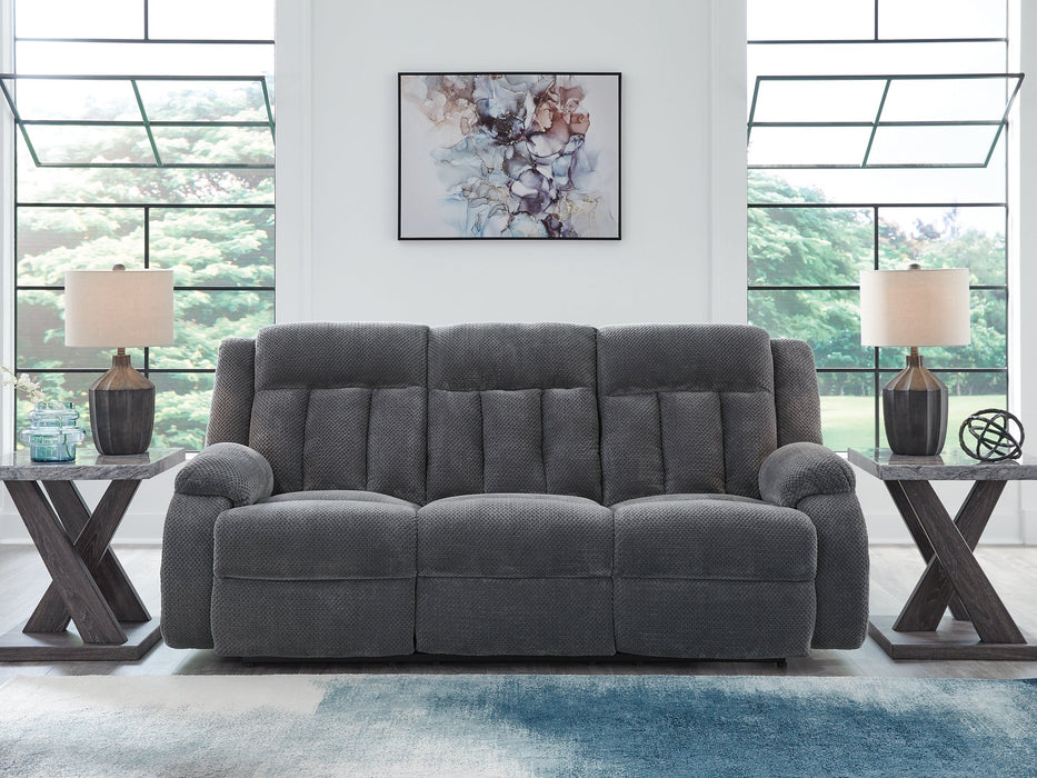 Observation Power Reclining Sofa with Drop Down Table - Furniture Bros & Mattress (Bolingbrook, IL)
