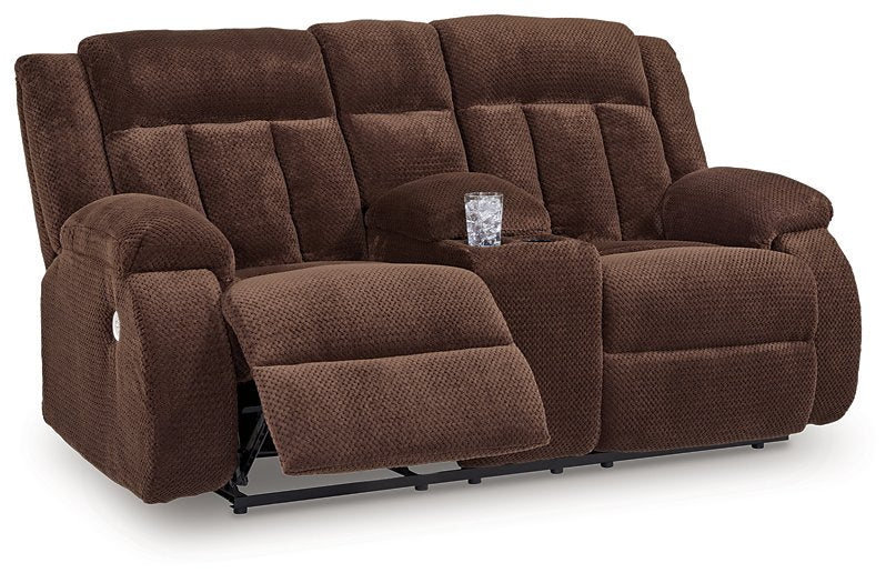Observation Power Reclining Loveseat with Console - Furniture Bros & Mattress (Bolingbrook, IL)