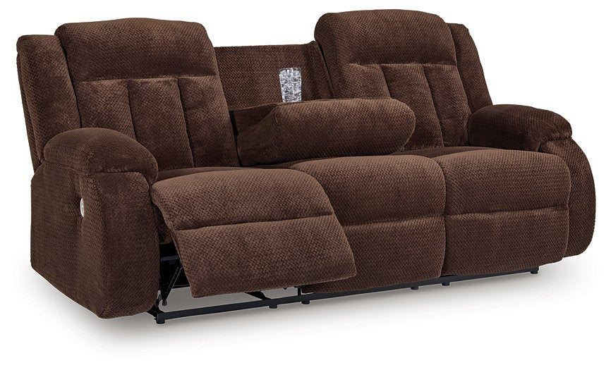 Observation Power Reclining Sofa with Drop Down Table - Furniture Bros & Mattress (Bolingbrook, IL)