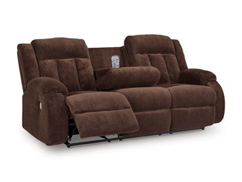 Observation Power Reclining Sofa with Drop Down Table - Furniture Bros & Mattress (Bolingbrook, IL)