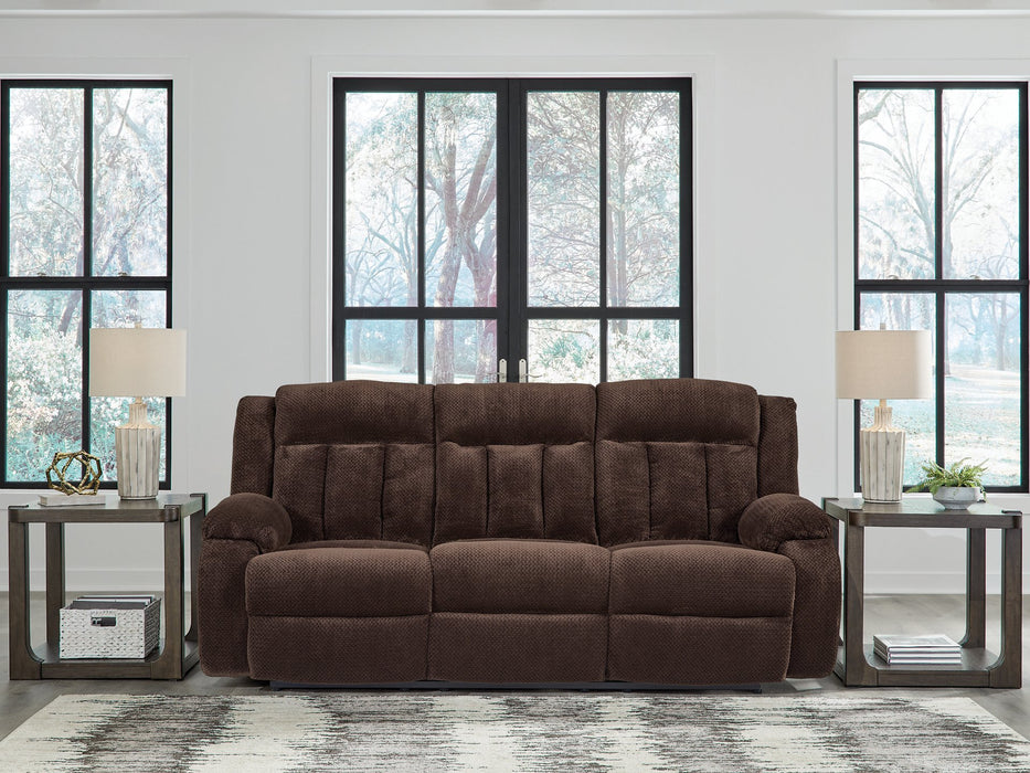 Observation Power Reclining Sofa with Drop Down Table - Furniture Bros & Mattress (Bolingbrook, IL)