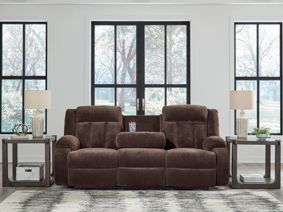 Observation Power Reclining Sofa with Drop Down Table - Furniture Bros & Mattress (Bolingbrook, IL)