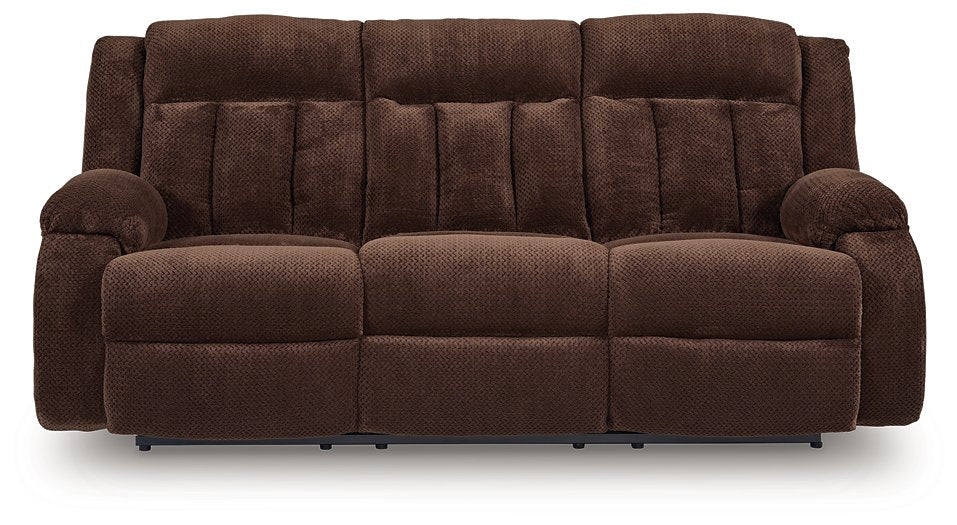 Observation Power Reclining Sofa with Drop Down Table - Furniture Bros & Mattress (Bolingbrook, IL)