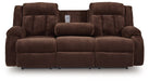 Observation Power Reclining Sofa with Drop Down Table - Furniture Bros & Mattress (Bolingbrook, IL)