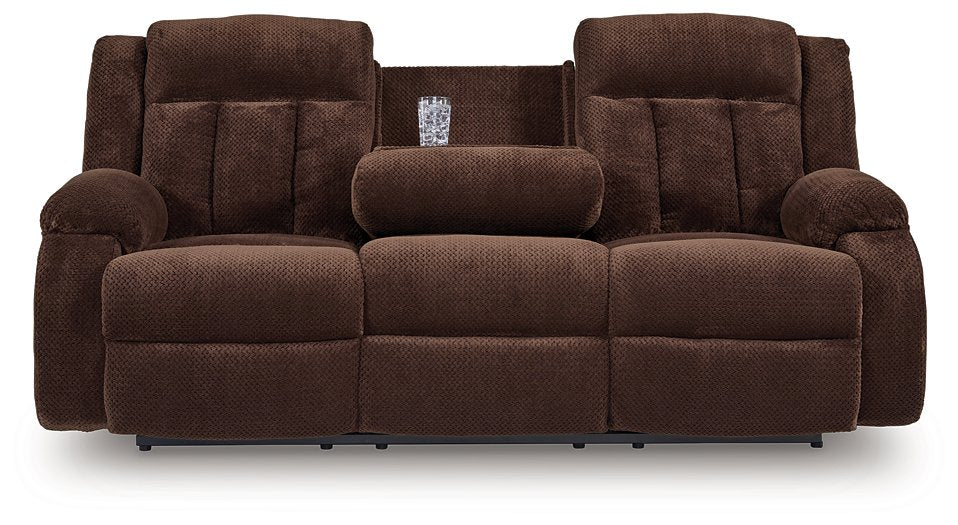 Observation Power Reclining Sofa with Drop Down Table - Furniture Bros & Mattress (Bolingbrook, IL)
