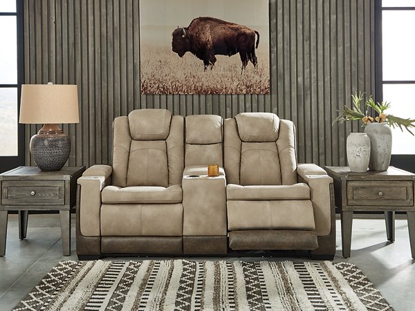Next-Gen DuraPella Power Reclining Loveseat with Console - Furniture Bros & Mattress (Bolingbrook, IL)