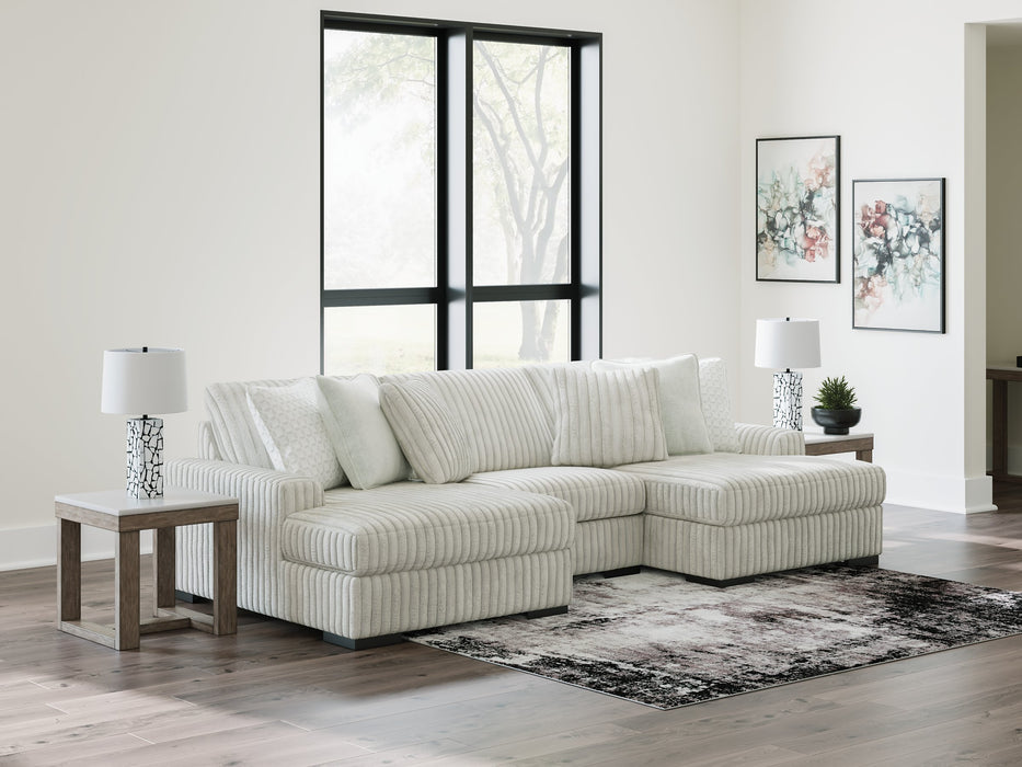Stupendous Sectional with Double Chaise - Furniture Bros & Mattress (Bolingbrook, IL)