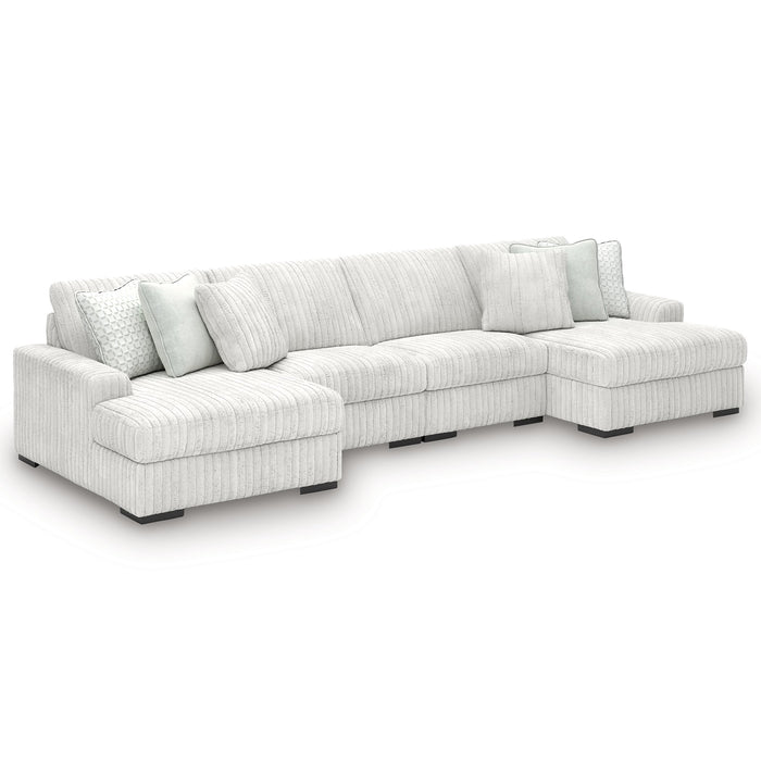 Stupendous Sectional with Double Chaise - Furniture Bros & Mattress (Bolingbrook, IL)