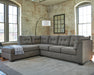 Pitkin 2-Piece Sectional with Chaise - Furniture Bros & Mattress (Bolingbrook, IL)