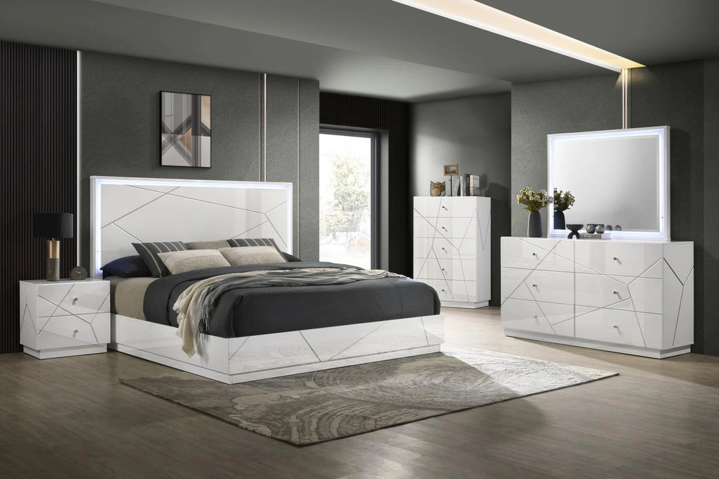 Queen Bed Frame - Dresser - Mirror - Chest - Nightstand