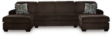 Kimlee Sectional with Double Chaise - Furniture Bros & Mattress (Bolingbrook, IL)