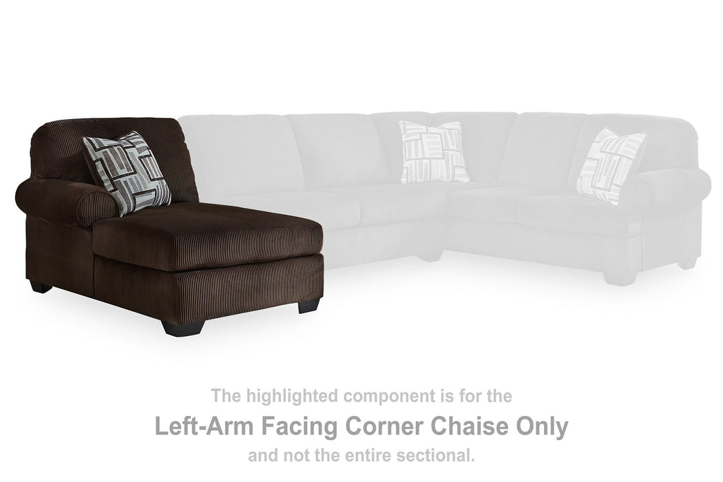 Kimlee Sectional with Double Chaise - Furniture Bros & Mattress (Bolingbrook, IL)