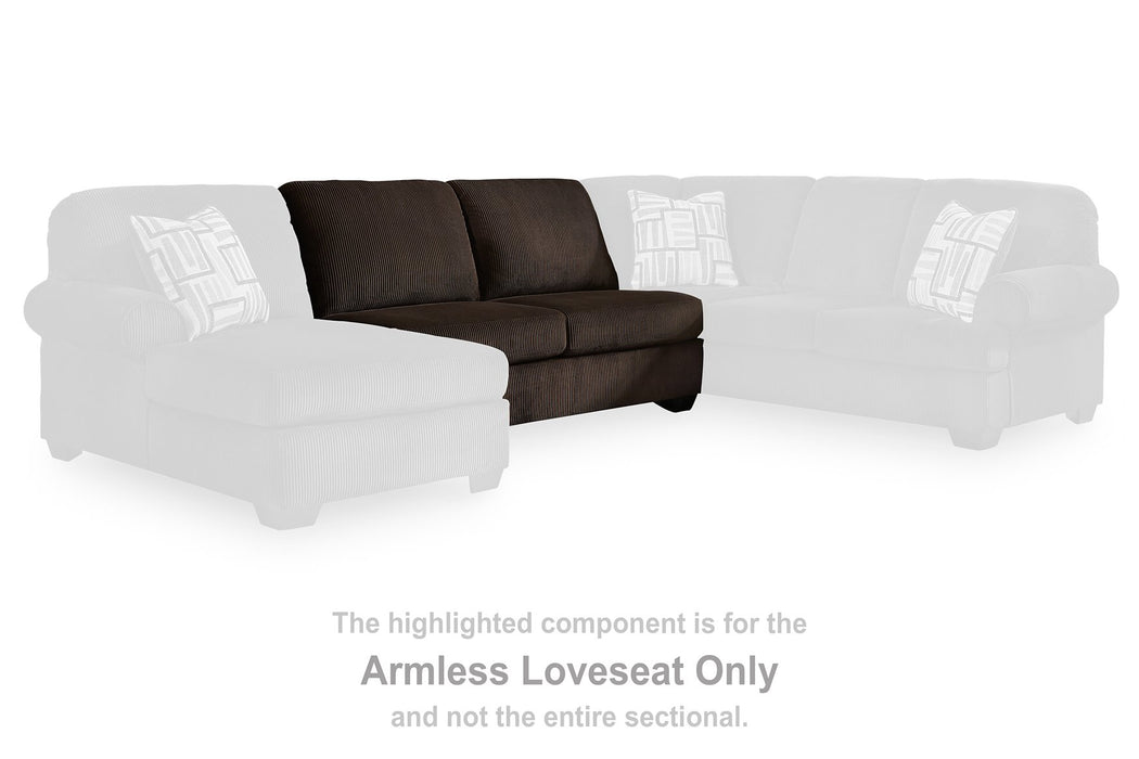 Kimlee Sectional with Double Chaise - Furniture Bros & Mattress (Bolingbrook, IL)