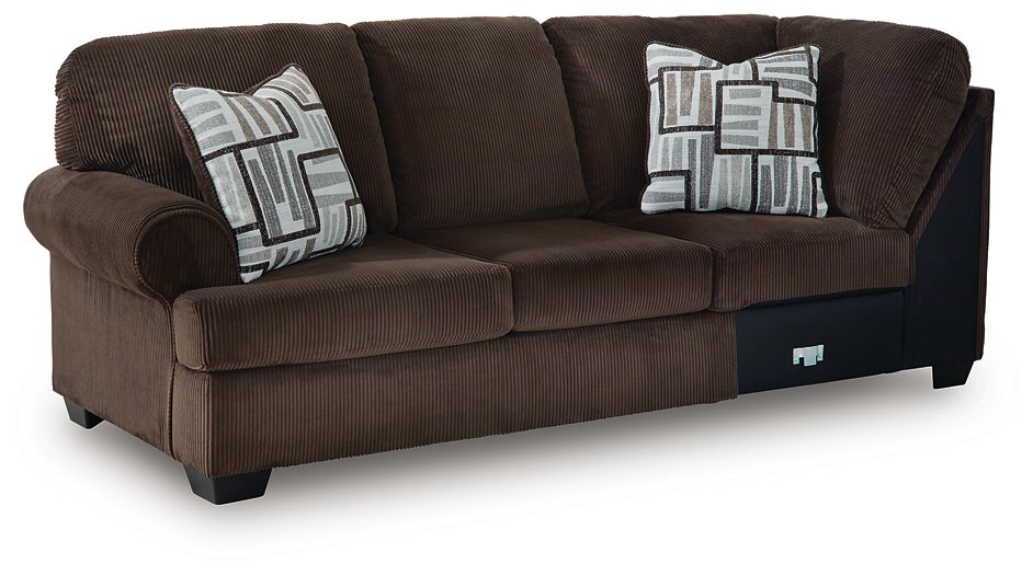 Kimlee Sectional with Chaise - Furniture Bros & Mattress (Bolingbrook, IL)