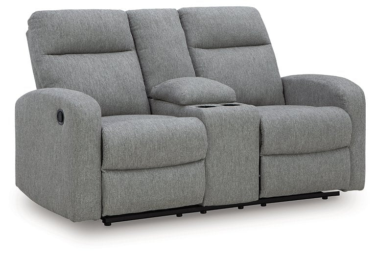 Gauntlet Reclining Loveseat with Console - Furniture Bros & Mattress (Bolingbrook, IL)